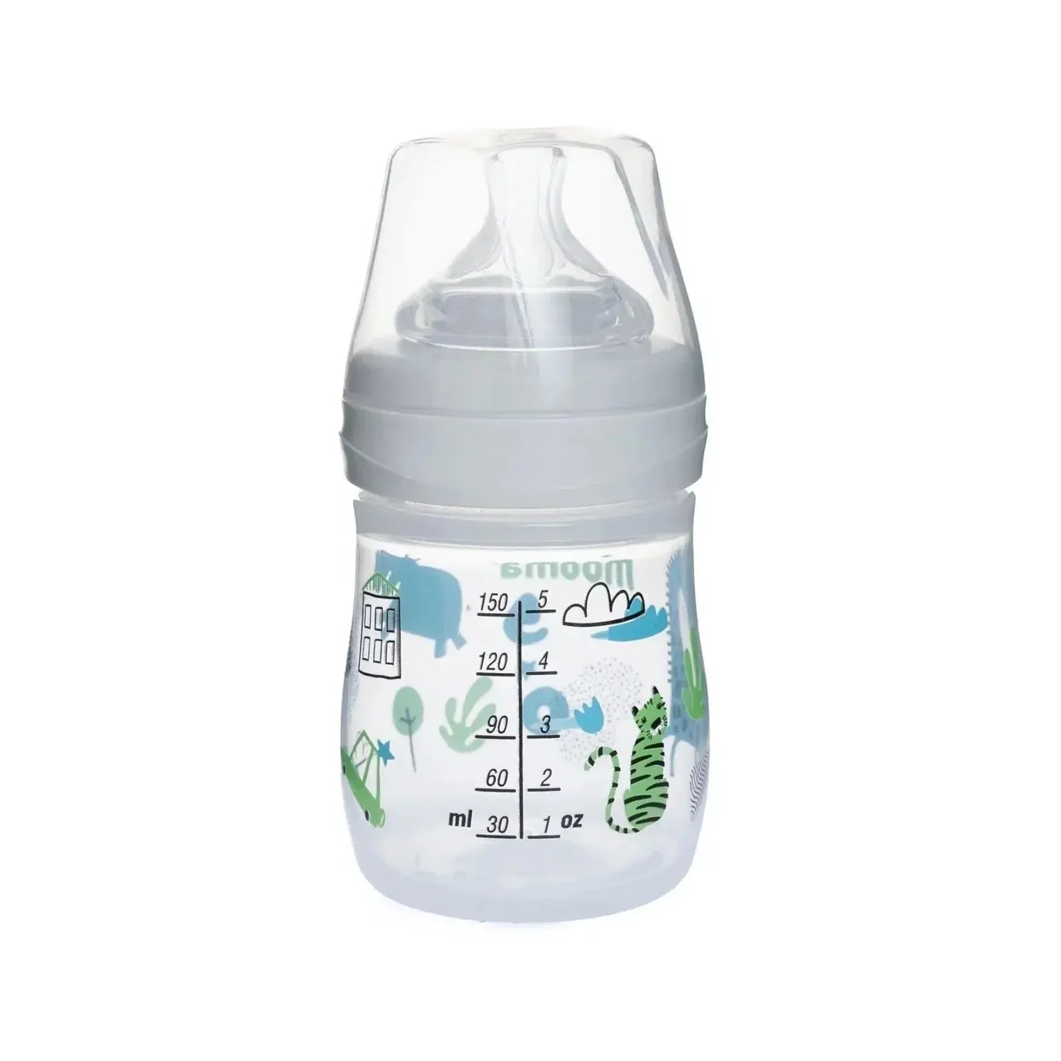 Neeko Antikolik Biberon 150ml 0-6 Ay Yavaş Akış - Hayvan Desenli