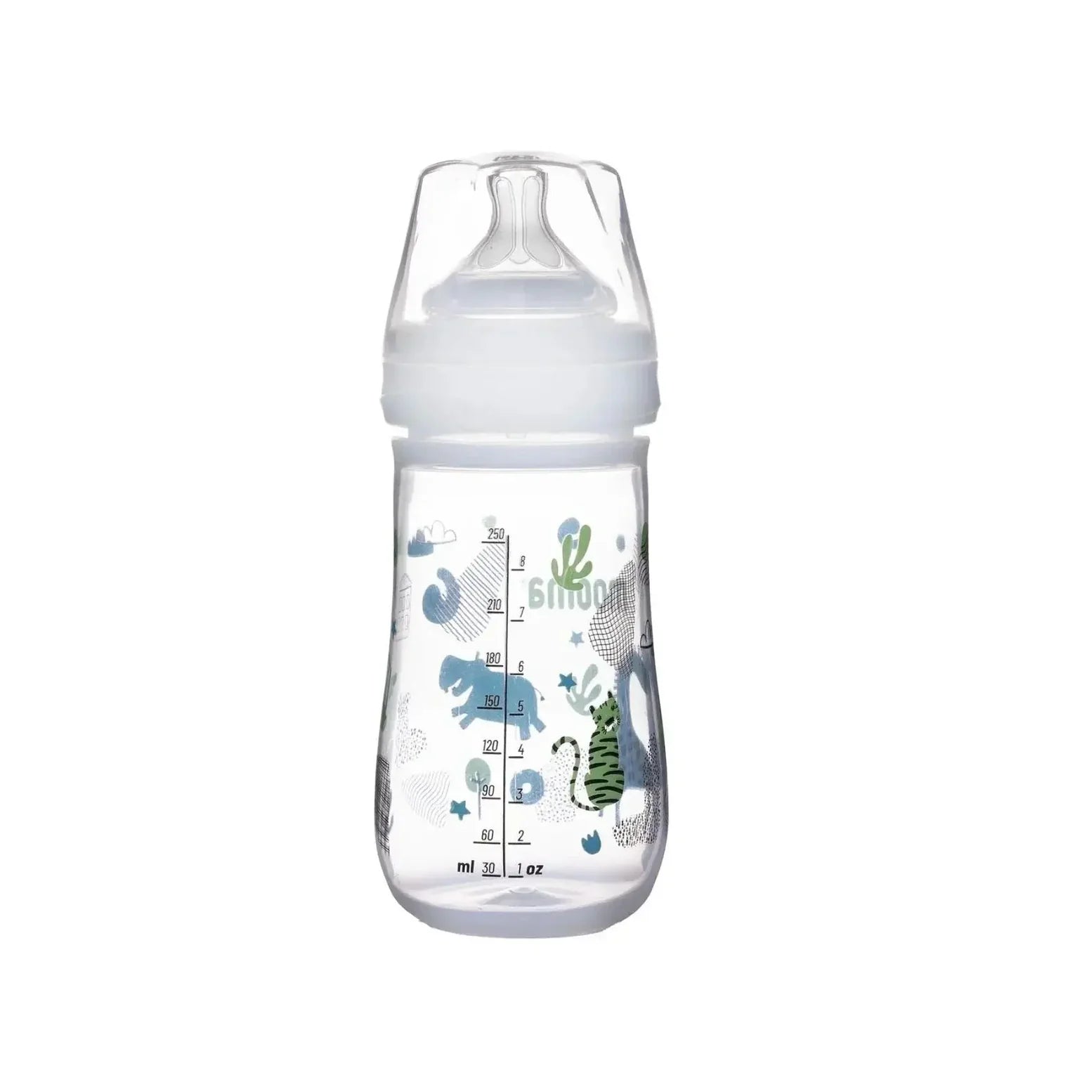 Neeko Antikolik Biberon 250ml 18+ Ay Hızlı Akış - Hayvan Desenli