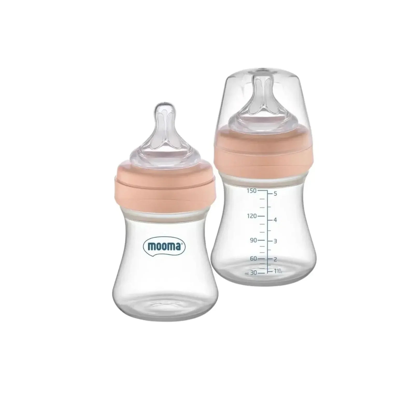 Kindy Antikolik PP Biberon 150ml 0-6 Ay Yavaş Akış - Old Rose