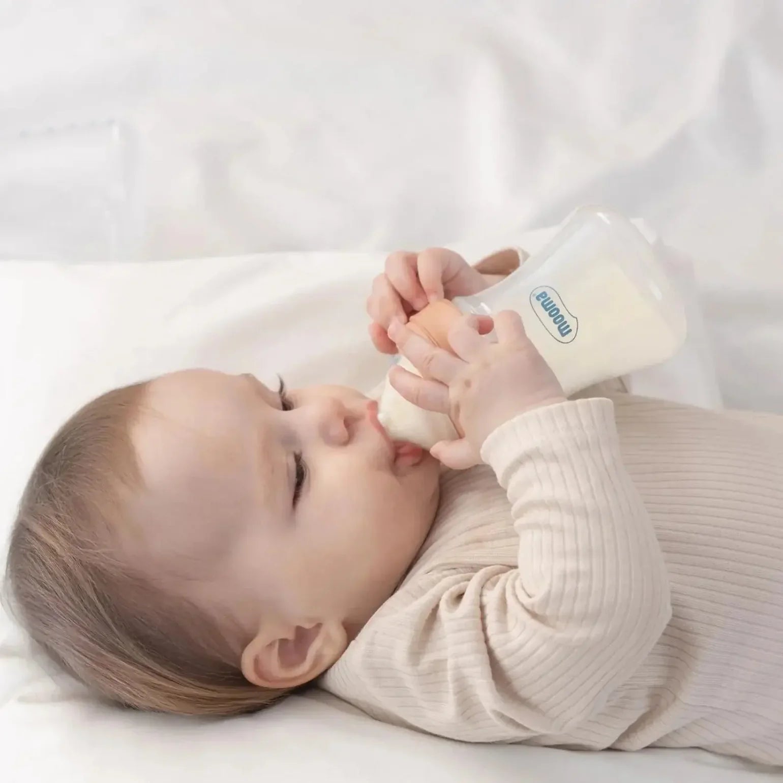 Kindy Antikolik PP Biberon 150ml 0-6 Ay Yavaş Akış - Old Rose