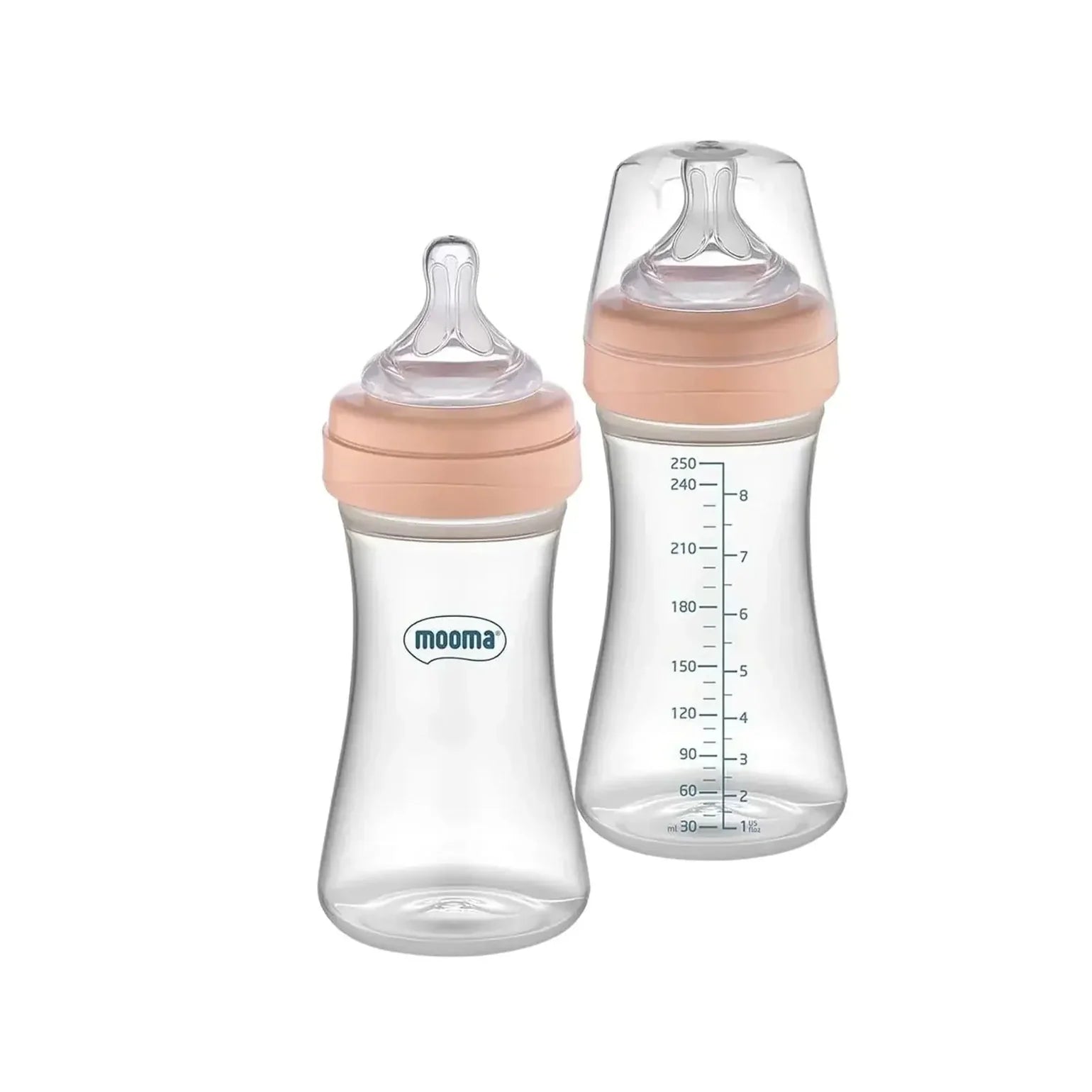 Kindy Antikolik PP Biberon 250ml 18+ Ay Hızlı Akış - Old Rose