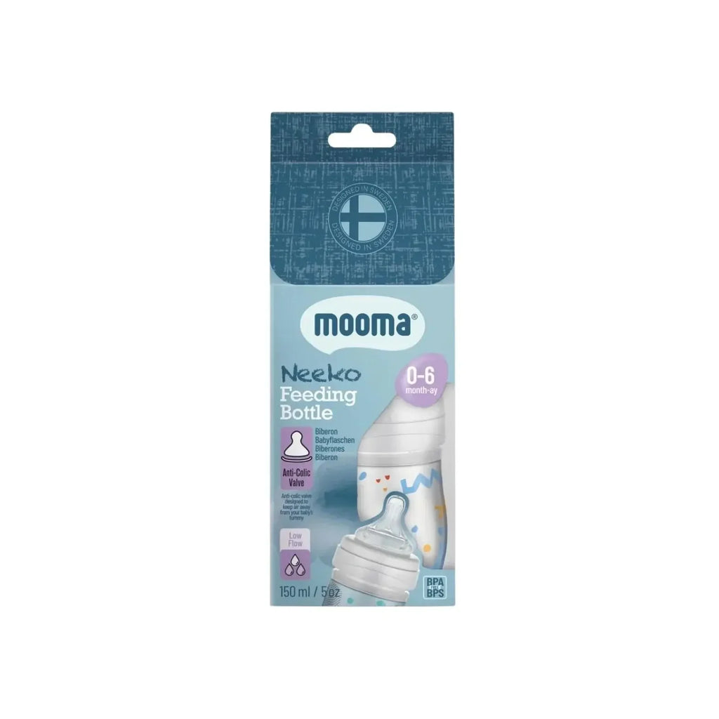 Neeko Antikolik Biberon 150 ml 0-6 Ay Yavaş Akış - Konfeti Desenli
