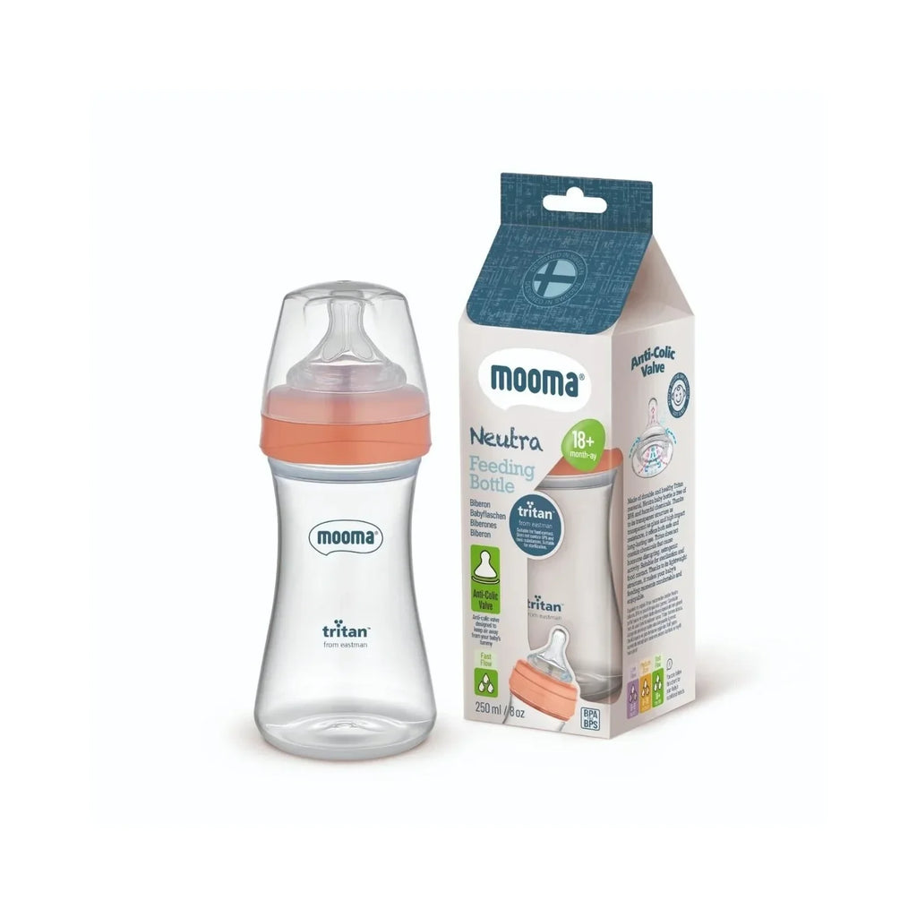 Neutra Antikolik Tritan Biberon 250ML 18+ Ay Hızlı Akış - Coral Pink