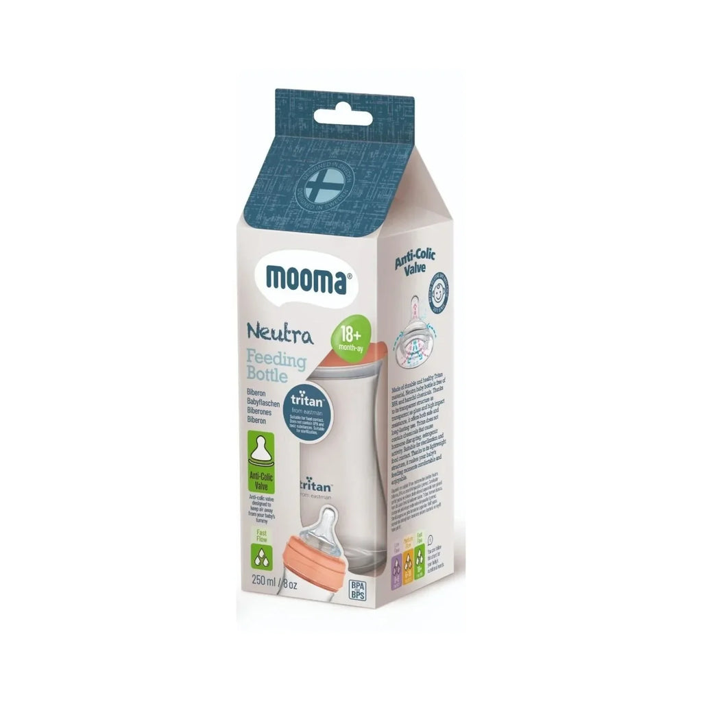 Neutra Antikolik Tritan Biberon 250ML 18+ Ay Hızlı Akış - Coral Pink