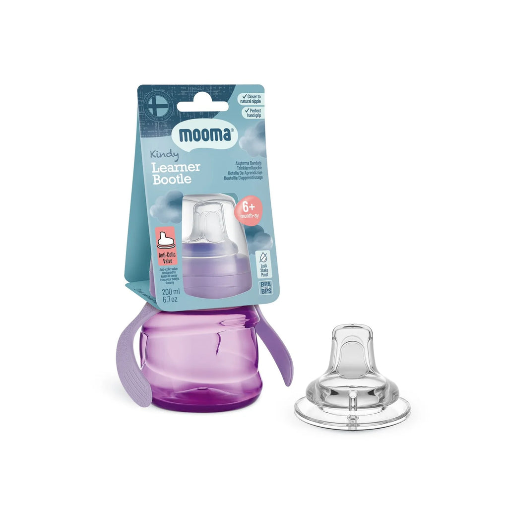Kindy Antikolik PP Alıştırma Bardağı 200ML - Baby Purple