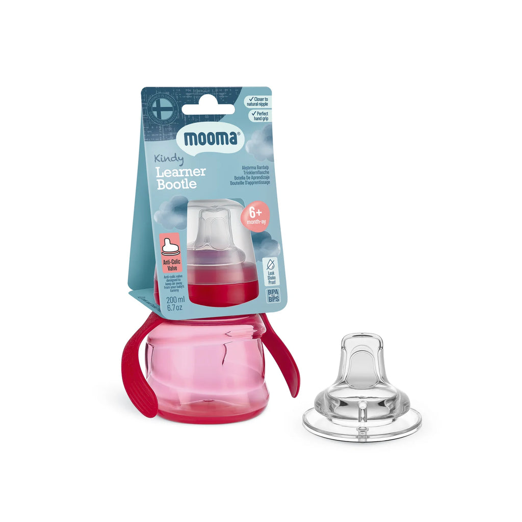 Kindy Antikolik PP Alıştırma Bardağı 200ML - Red