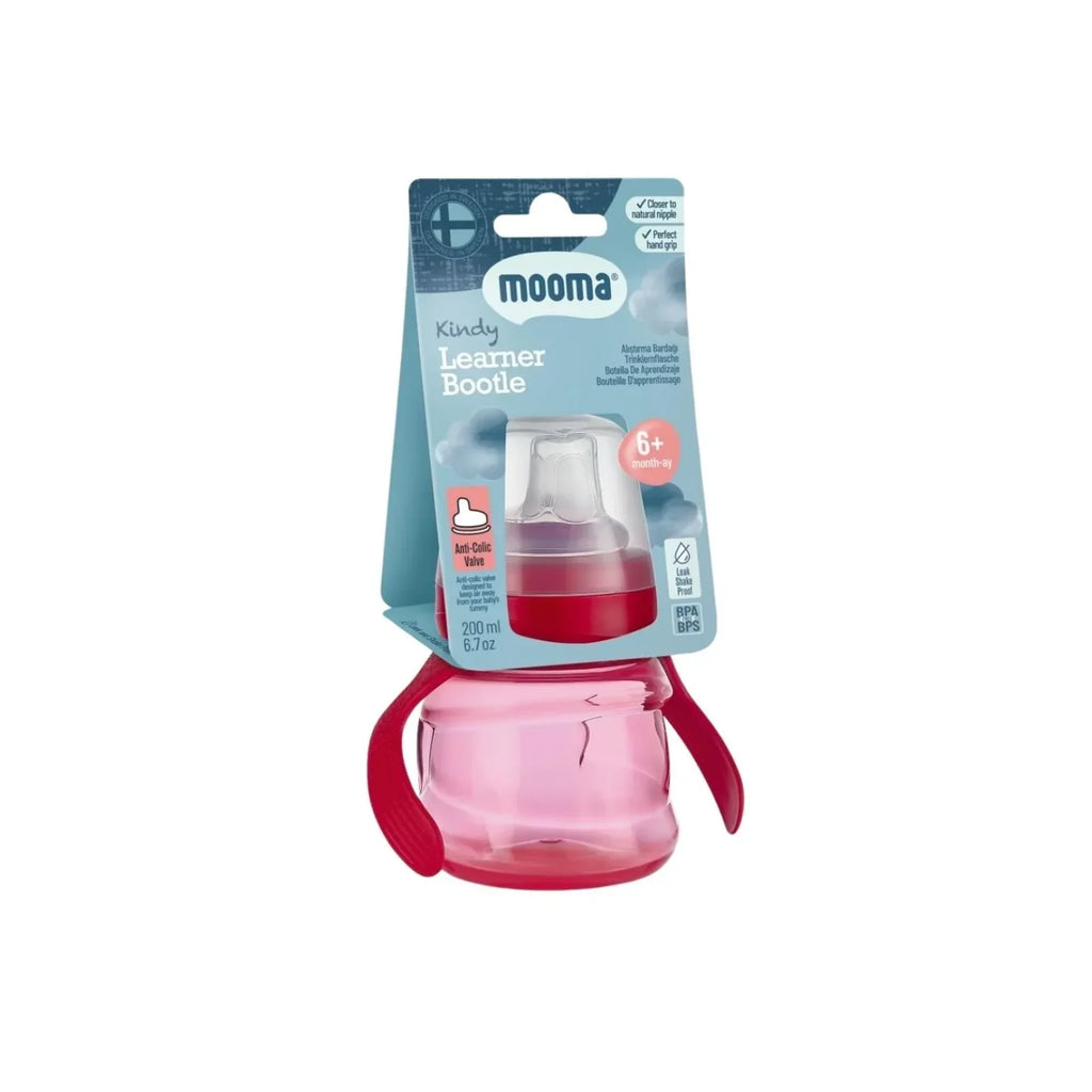 Kindy Antikolik PP Alıştırma Bardağı 200ML - Red